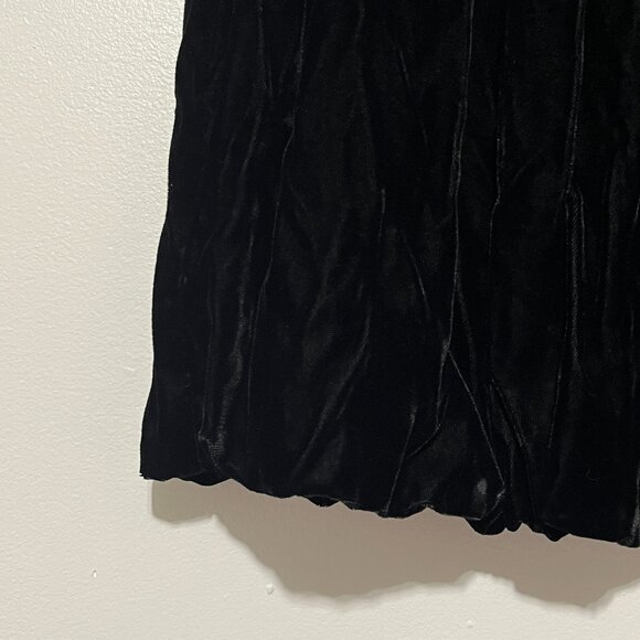 Cotuf INC Womens Velvet Bubble Mini Skirt Size S Black Whimsigoth Romantic Goth - Picture 4 of 8